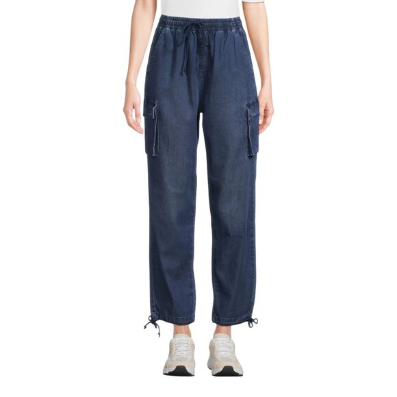 Time and Tru Women's Parachute Cargo Jogger Pants - Size Large - Picture 3 of 8